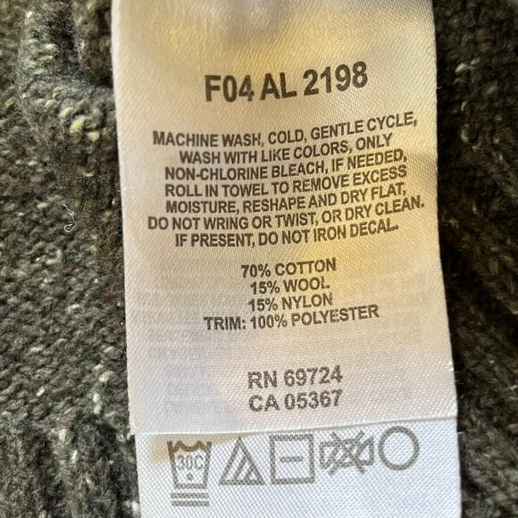 Columbia Alpine Sweater Wool Blend 1/4 Zip Pullover Sweater Size M - Picture 9 of 11